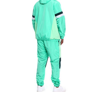 Ensemble coupe-vent et court en polyester et nylon avec fermeture éclair Baggy personnalisé nouvelle mode Survêtement coupe-vent pour hommes - Product Image 3