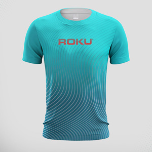 Camiseta deportiva de tela de lona de poliéster/algodón para hombre con logotipo personalizado Anti-Shrink manga corta de alta calidad OEM/ODM disponible - Product Image 1