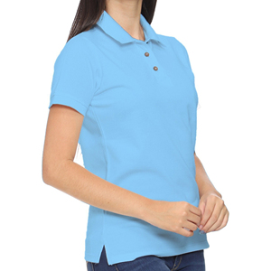 Polo de manga corta para mujer-Material Dry Fit con colores sólidos y un diseño elegante con cuello para un estilo en movimiento - Product Image 3