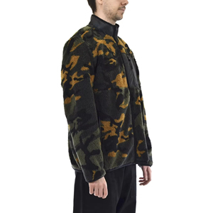 Veste polaire Sherpa ultra chaude pour hommes, col montant, poches latérales zippées, tissu en toile, haute rue, imperméable, respirant, élégant - Product Image 3