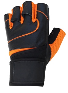 Guantes de entrenamiento de gimnasio unisex para fitness y entrenamiento deportivo Guantes de cuero transpirables con logotipo personalizable para levantamiento de pesas - Product Image 3