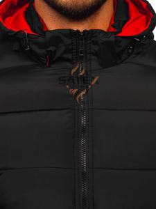Men Winter Puffer Jacket Hooded Quilted <b>Parka</b> Water Resistant <b>Lightweight</b> Outdoor Casual Warm Padded Coat Wholesale - Product Image 4