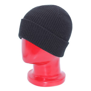 Gorros de punto negros Personalizados Baratos al por mayor de alta calidad gorro de invierno con logotipo bordado 2026 - Product Image 3