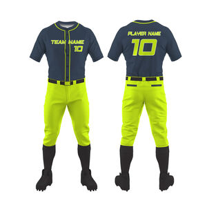 Maillot de Baseball personnalisé de qualité supérieure conception uniforme personnalisé sublimé jeune bouton vers le bas uniforme de Baseball Softball 2025 - Product Image 1