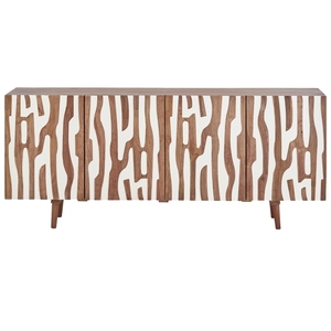 Meuble TV de style européen moderne de luxe, en bois de manguier de haute qualité, pour salon et chambre à coucher, idéal pour la maison et les hôpitaux - Product Image 1