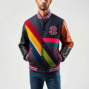 Veste universitaire de lycée pour garçons et filles, logo personnalisé, vente en gros en vrac, hiver extérieur, mélange de laine 380 GSM, OEM Pakistan - Product Image 4