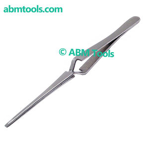 Pince à épiler à verrouillage croisé (pince à épiler à verrouillage automatique) pointe droite et émoussée - Product Image 2