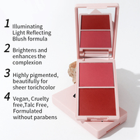 Palette de Fards à Joues et Bronzeur Crème et Poudre Ultra Luxe Doré Style Ins Qualité Supérieure Végétalienne Maquillage Bronzant Haute Pigmentation