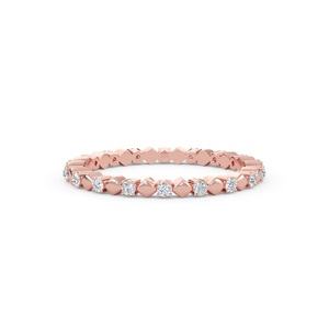 Igi แหวนแต่งงานทองคำ14K ประดับเพชรสีเหลืองเข้ม14K สำหรับผู้หญิงได้รับการรับรองจากแล็บสำหรับวงแหวนเพชร CVD HPHT - Product Image 4