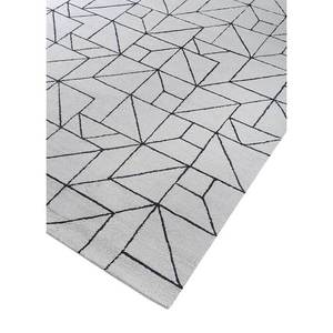 Contour Grey <b>Black</b> Hand Tufted Wool Viscose <b>Rug</b> Geometric Pattern for Home Large Rectangle 10mm Handmade for Bedroom Teen TNQ-25 - Product Image 2