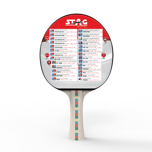 Raquette de tennis de table professionnelle Stag Iconic Combi Carbon Gen 2 avec étui, matériau en bois et caoutchouc, base en fibre de carbone - Product Image 2