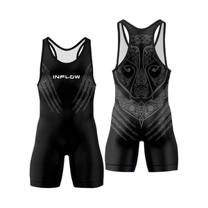 Combinaisons de lutte sublimées en gros, design personnalisé, combinaisons de lutte, musculation, entraînement de force, hommes, vêtements de sport en gros BSCI - Product Image 3
