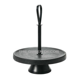 Elegante soporte de pastel pulido brillante de diseño estándar de metal de acero inoxidable para exhibiciones de pasteles en fiestas de cumpleaños - Product Image 5