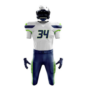 Uniformes de football américain pour jeunes à sublimation personnalisée du fournisseur direct d'usine, nouveau design respirant à usage intensif haute performance - Product Image 1