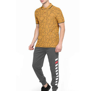 Polos de manga corta con estampado Digital de verano suave con logotipo bordado de alta calidad, polos transpirables que absorben la humedad para hombre - Product Image 4