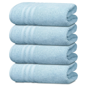 Serviettes de bain luxueuses en coton d'Inde Serviettes de plage écologiques et élégantes à absorption rapide - Product Image 5