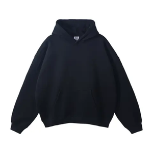 Sweats à capuche surdimensionnés épais en coton de haute qualité sans ficelle Logo personnalisé unisexe grande taille sweats à capuche pour hommes - Product Image 2