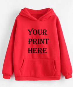 เสื้อมีฮู้ดผ้า100% สำหรับผู้ชายเสื้อมีฮู้ดผ้าคอตตอนพิมพ์ลายออกแบบโลโก้ได้ตามต้องการ - Product Image 1