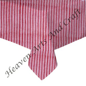 Mantel cuadrado de algodón de 120 pulgadas con estampado de bloques personalizados y estampado de bloques a mano para fiestas y bodas para eventos de La India Jaipur - Product Image 2