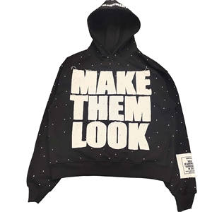 2025 Rebirth Athletics Oversized 100% Cotton Fleece Sudadera con capucha Hombres Etiqueta personalizada Nuevos diseños Puff Technics Impresión 3D - Product Image 1