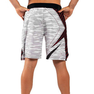 Design personnalisé imprimé Kick Boxing Muay Thai MMA Shorts avec technique de lavage par sublimation pour l'entraînement au combat Short OEM de boxe - Product Image 6