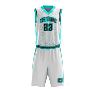 INDEX APPAREL Custom Sublimated Basketball Jersey Shorts Set Men's Sleeveless V-Neck Moisture Wicking <b>Athletic</b> Fit Team Name 23 - Product Image 5