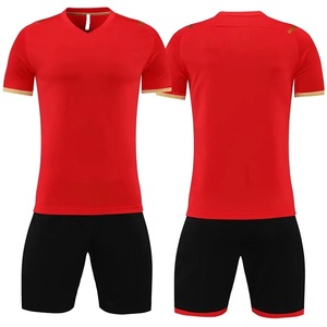 Conjunto de Camiseta de Fútbol Negro Amarillo Rojo Blanco Azul Uniforme Personalizado al por Mayor Ropa de Fútbol en Venta - Product Image 3