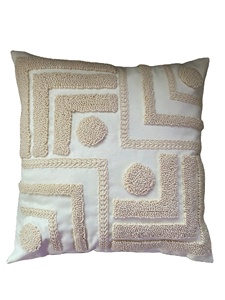 100% Cotton Embroidery <b>Pillow</b> <b>Case</b> Covers <b>Square</b> Cushion Cover 100% Cotton with Zipper for Home Decorative OEM Made in Vietnam - Product Image 2