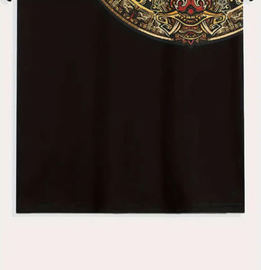 T-shirt pour homme à imprimé ethnique original - Col rond décontracté, vêtements d'été pour l'extérieur, anti-rétrécissement, respirant, 100% coton, écologique - Product Image 2