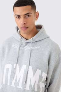 ชุดวอร์มผ้าคอตตอนเนื้อหนามีฮู้ดและกางเกงขาสั้นผ้าคอตตอนพิมพ์ลายออกแบบโลโก้ได้ตามต้องการ - Product Image 6