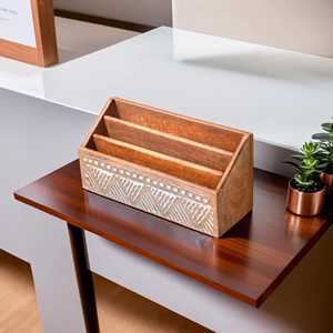 <b>Large</b> Wooden <b>Storage</b> <b>Trunk</b> Weathered Wood with Paint Hinged Lid with Metal Accents <b>Storage</b> Sheesham wooden handmade <b>storage</b> box - Product Image 6