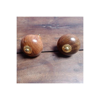 Boutons en bois faits à la main de Style Unique chaud Look attrayant garde-robe et commode forme ronde poignées bouton pour placard de chambre à coucher