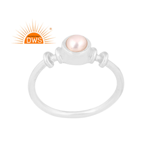 Latest Trending Fine Sterling <b>Silver</b> Natural Pearl <b>Set</b> Stackable <b>Ring</b> Custom Jewelry For Women Gift For Her - Product Image 1