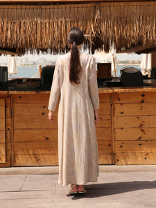 Vente en gros de luxe personnalisé moderne sophistication Abaya pour adultes inspiré Dubaï musulmans en soie matériel traditionnel musulman - Product Image 5