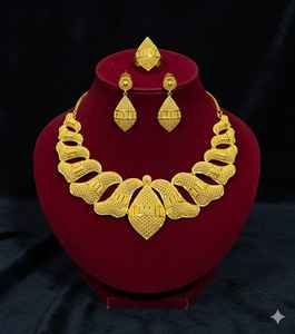 สร้อยคอทองเหลืองทองแดงสุดหรูชุบทอง1K งานแฮนด์เมดงานประณีตเครื่องประดับประจำวันสำหรับสวมใส่และปาร์ตี้ - Product Image 2