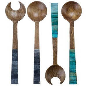 Cuchara de Acacia con mango de madera y resina, accesorios de Cocina, Servicio, espátula, 2022 - Product Image 1