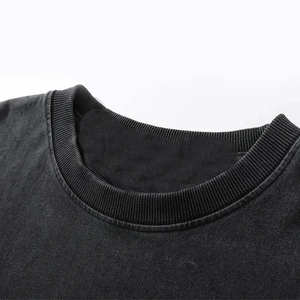 เสื้อยืดวินเทจแบบสตรีทแวร์แห้งเร็วเสื้อยืดซักกรดสีดำระบายอากาศได้ดี - Product Image 5