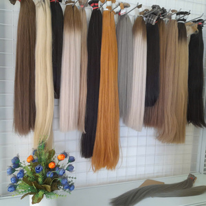Venta al por mayor a granel de alta calidad Virgen Remy Extensiones de cabello Color claro Estilo recto Peluca trenzada Paquetes de cabello crudo - Product Image 5
