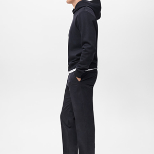 New high Quality Design <b>Black</b> Adult Unisex Pullover Heavyweight Hooded Sweatshirt Hoodies Top <b>Fleece</b> Work Wear Plain hoodie - Product Image 5