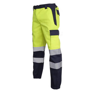 Pantalon de travail pour électricien, vêtements de travail de protection pour hommes avec coutures renforcées, poches multifonctionnelles et taille ajustable - Product Image 2