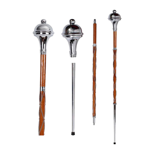 Nueva Llegada Mejor Diseño Plateado Tambor Mace Heads Stick/Último Diseño Fabricante Profesional Plateado Mace Heads - Product Image 1