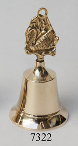 กระดิ่งเรือทองเหลืองโบราณสำหรับตกแต่งโต๊ะทำจากทองเหลือง - Product Image 4