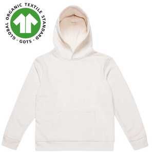 Sudadera con capucha de lana de algodón orgánico 100% para hombre-Natural Heavyweight 9 oz, sudadera sostenible certificada GOTS al por mayor - Product Image 1