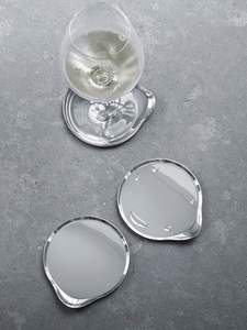 Hammered Finish Metal <b>Coaster</b> With Rustic Look Perfect For Farmhouse Kitchens And Country Style Dining Rooms - Product Image 5