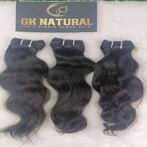 Extensions brésiliennes de cheveux humains vierges bruts pour filles et femmes extension de cheveux ondulés 16 pouces - Product Image 4