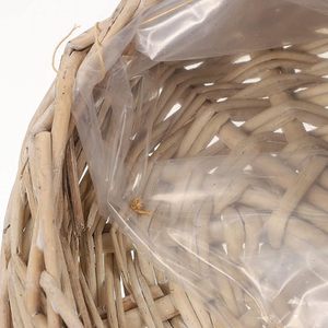 Plastic Rattan Woven Hanging Basket Wall <b>Fence</b> Wicker Baskets Flower Pots <b>Planter</b> <b>Hanger</b> Decoration for Home & Garden - Product Image 4