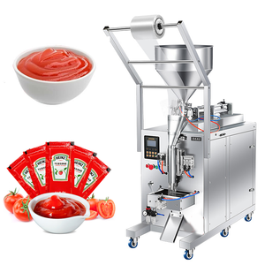 Machine automatique d'emballage de petits sachets liquides Machine de remplissage emballage de sachets de ketchup sauce satay <span class=keywords><strong>masala</strong></span> pâte de piment curry - Product Image 1