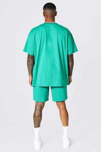 Conjuntos de camisetas de colores personalizados para hombre, ropa de moda, camisetas y pantalones cortos con pantalones cortos a juego, conjuntos de ropa para hombre, Color de contraste - Product Image 2