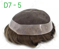 Perruque ondulée pour homme neuve en stock, fabriquée à partir de cheveux humains vierges de qualité supérieure Remy chinois, toupet pour homme