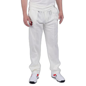 Latest Sportswear Men <b>White</b> Polyester Material <b>Cricket</b> Training <b>Trousers</b> Men Team Wear <b>Trouser</b> Set by SPORTAR - Product Image 1